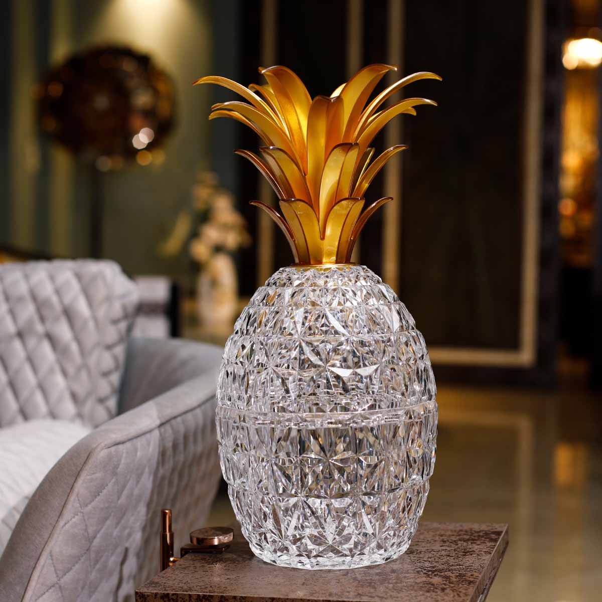 Melissa Pineapple Cutlery Holder Clear