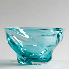 Creart Leda Crystal Decorative Bowl Blue