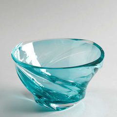 Creart Leda Crystal Decorative Bowl Blue