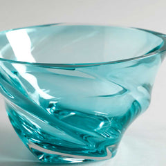 Creart Leda Crystal Decorative Bowl Blue