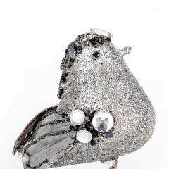 Ebo Silver Orn Bird With Clip Zga