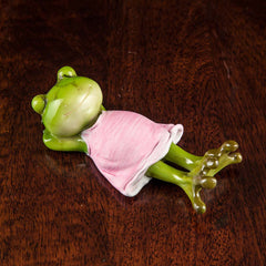 Sleeping Missy Toad Green Mini Object