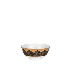 Gold Glamour Small Serve Bowl White