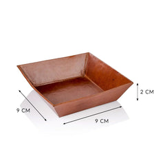 Kraan Brown Leather Catch-All