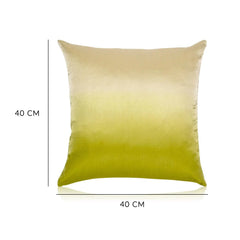 Myra 16 x 16 Inch Ivory & Green Cushion Cover