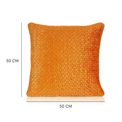 Tunis 20 x 20 Inch Orange Cushion Cover