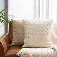 Meridian 18 In X 18 In Ivory Cushion Cover