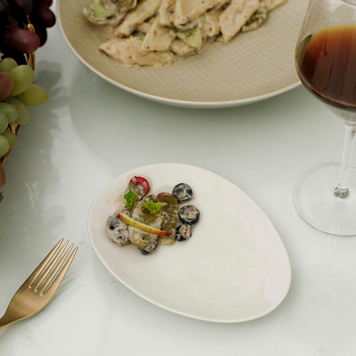 Cherie Dessert Plate White