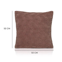 Afraz Barna Cotton Velvet Cushion Cover