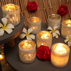 Imani Silver Candle Holder