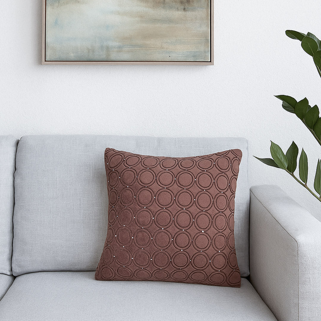 Meridian Cushion Espresso Circle