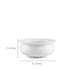 Elvis Handi Hammered Small White
