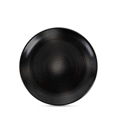 Kuro 7 Inch Quarter Ceramic Plate Black White
