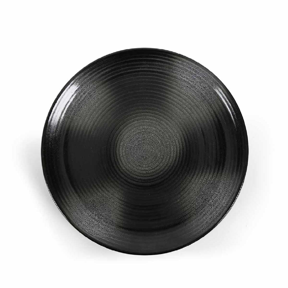 Kuro 10 Inch Ceramic Plate Black White
