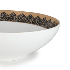 Gold Glamour Bowl White