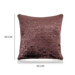 Clara 20 x 20 Inch Brown Cushion Cover
