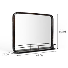 Industria Mirror With Shelf