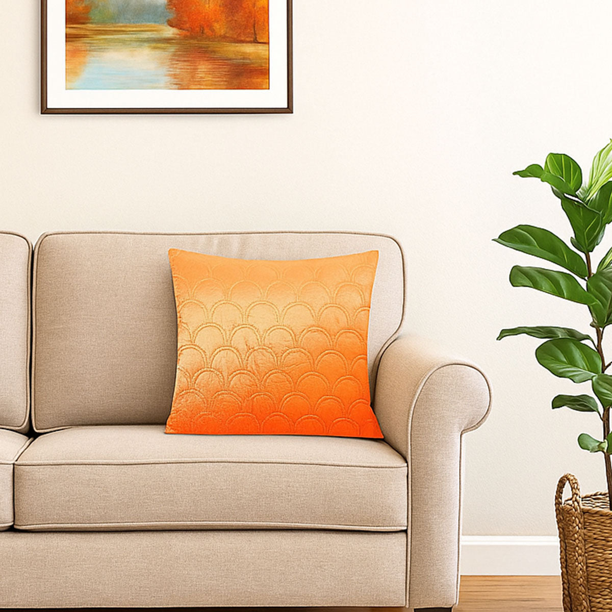 Lara 20 In X 24 In Orange Cushion Covers