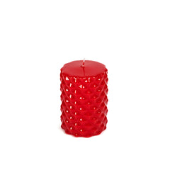 Spikes Pillar Candle Red Small
