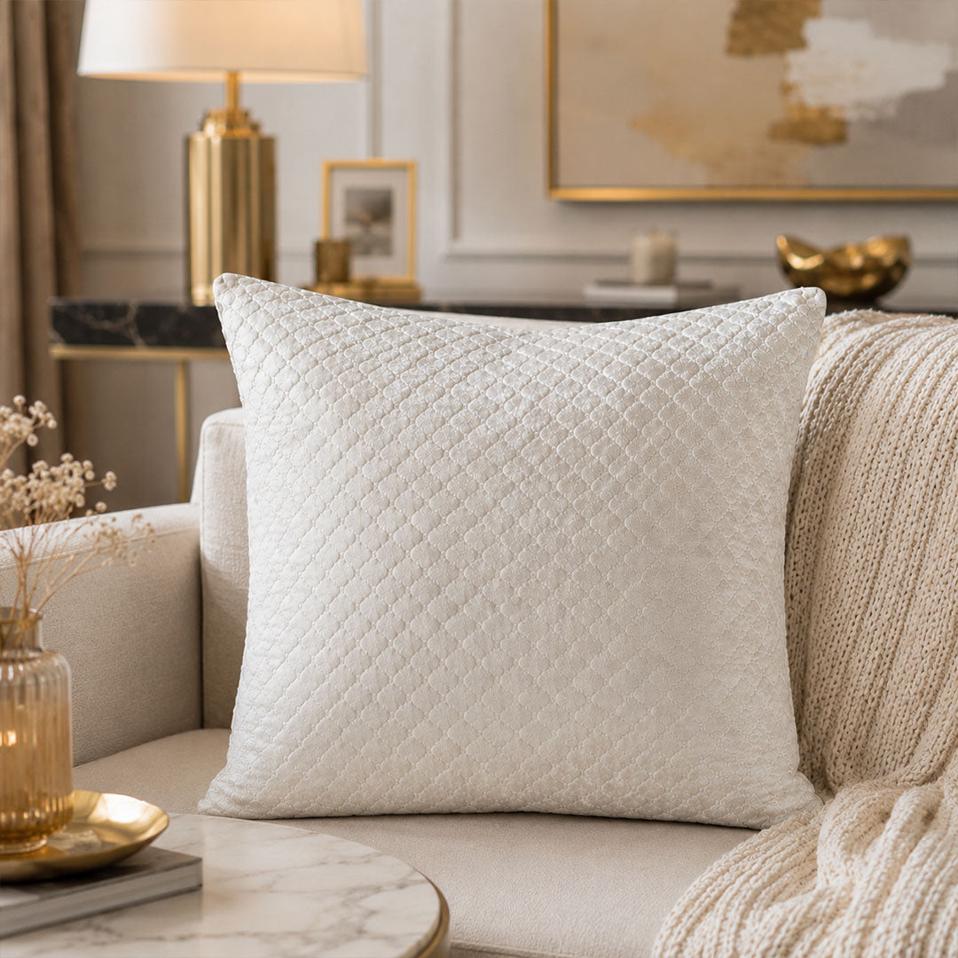 Tunis Cushion Ivory