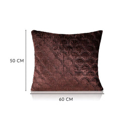 Lara Standard 20 In X 24 In Cushion Covers Brown