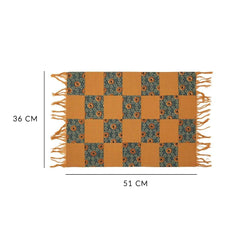 Yama 14 In X 19 In 3D Multi Design Placemat Set Of 4