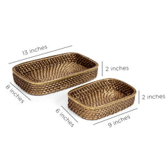 Aspen Cane Basket Set of 2