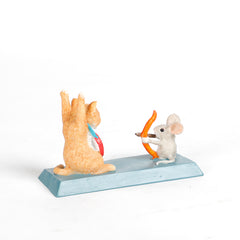 Cat and Rat Target Archery Mini Object
