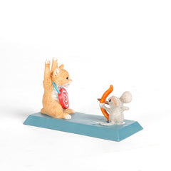 Cat and Rat Target Archery Mini Object