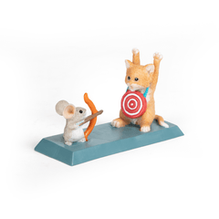 Cat and Rat Target Archery Mini Object