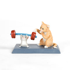 Cat and Rat working out Mini Object