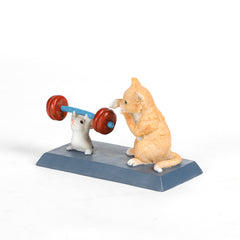 Cat and Rat working out Mini Object