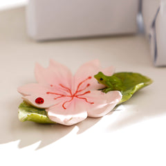 Sakura with Frog Mini Object