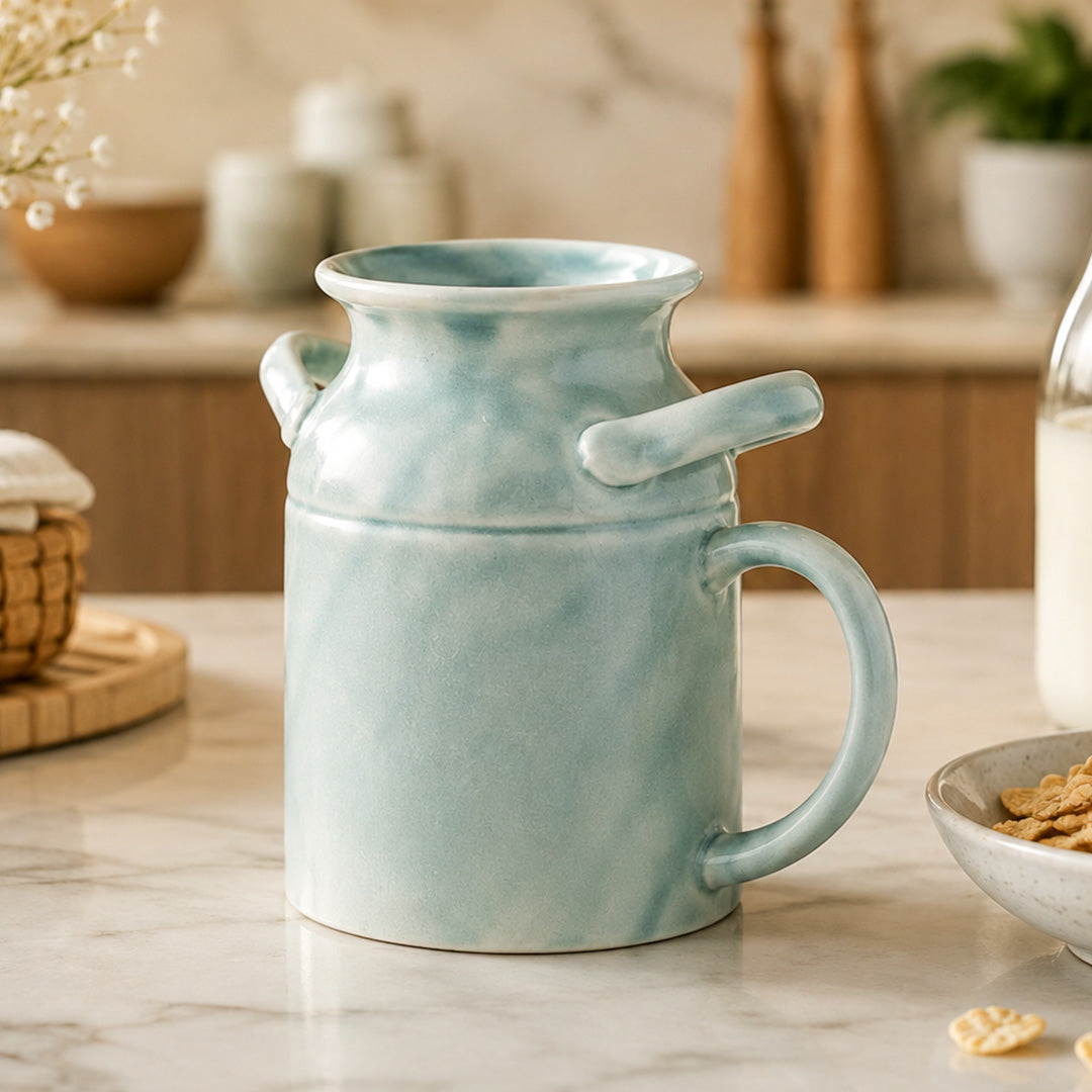 Dino Milk Mug Aqua