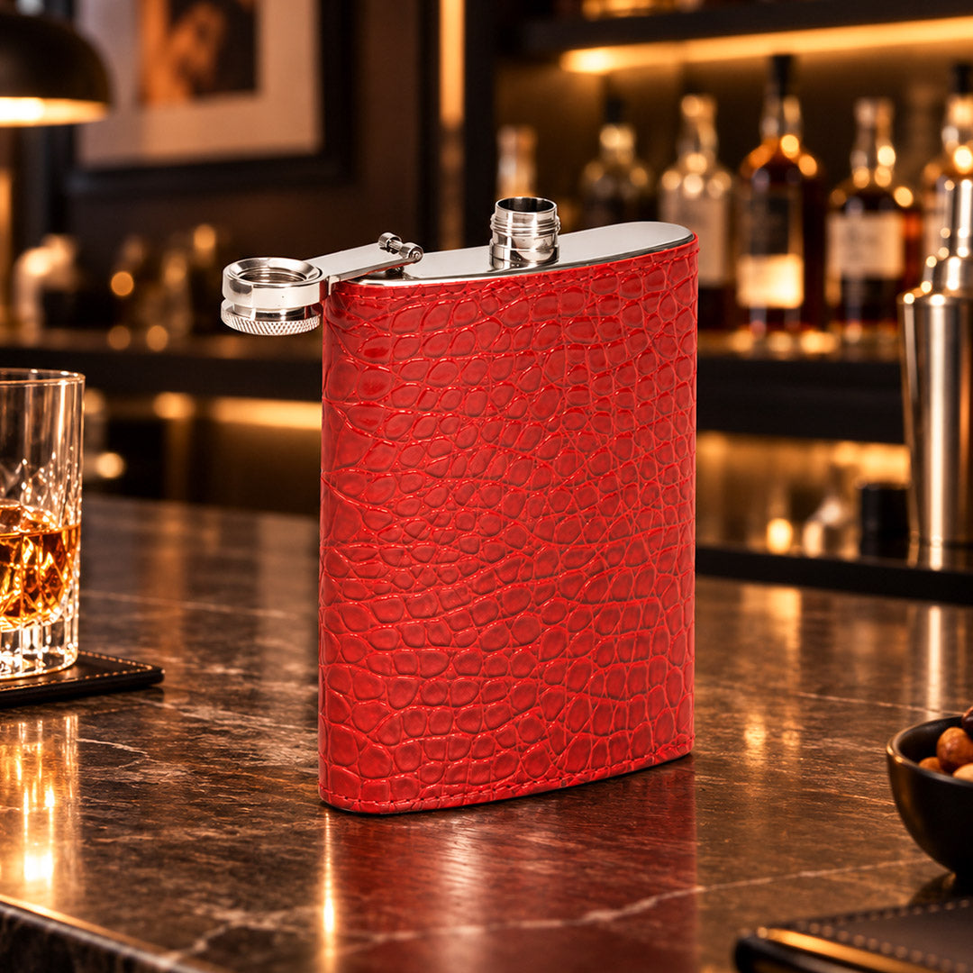 Richmond Hip Flask Red