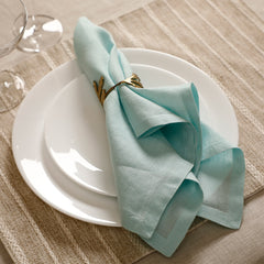 Aqua Linen Napkin Set of 6