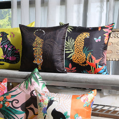 Della Cheetah Print Cushion Cover 18 x 18 Inch