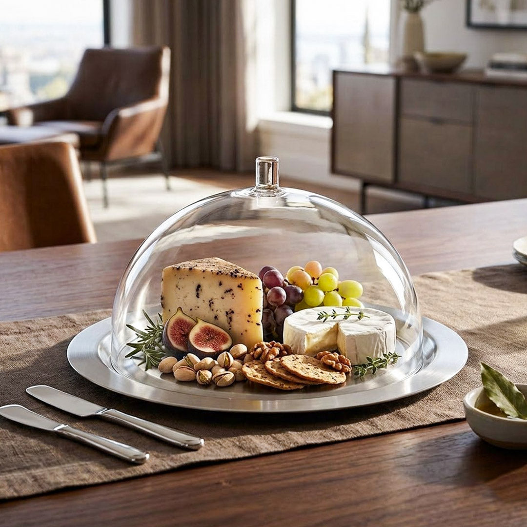 Jg,Cheese Dome With Ss Plate