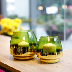Clara Candle Holder Green