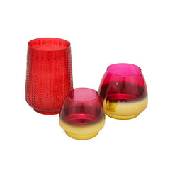 Clara Small Candle Holder Red