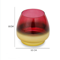 Clara Small Candle Holder Red