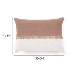 Lucas Cushion Cover Brown & Cream
