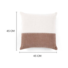 Lucas Cushion Cover Dark Brown & Beige