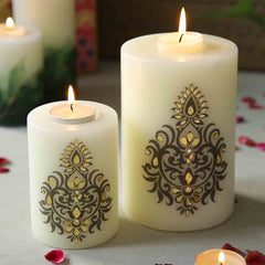 Black Motif Candle Small