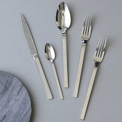 Herdmar Silver Metal Cronos Cutlery - Set of 24