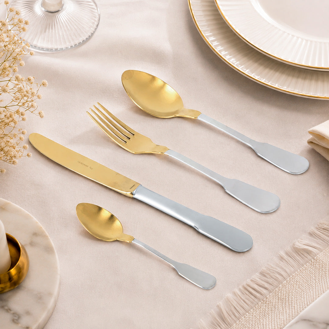 Herdmar Mono Cutlery Set of 24