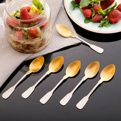 Herdmar Mono Stainless Steel Tea Spoon - Set of 6