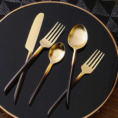 Herdmar Desire 18/10 Old Gold Black Wood Canteen