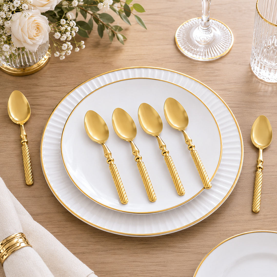 Herdmar Sobor 18/0 Gold Pvd 6 Tea Spoon