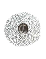 Chilewich Pressed Dahlia Mat Silver